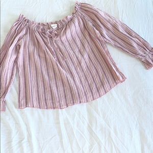 EBUH | STRIPED PAPER TOP